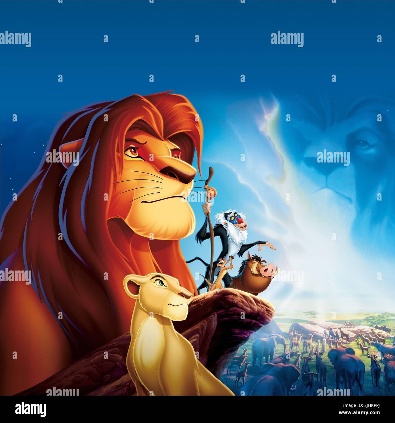 SIMBA, NALA, RAFIKI, Timon und Pumbaa, DER KÖNIG DER LÖWEN, 1994 Stockfotografie Alamy