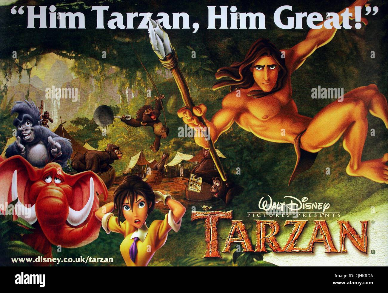 TARZAN FILM POSTER, Tarzan, 1999 Stockfoto