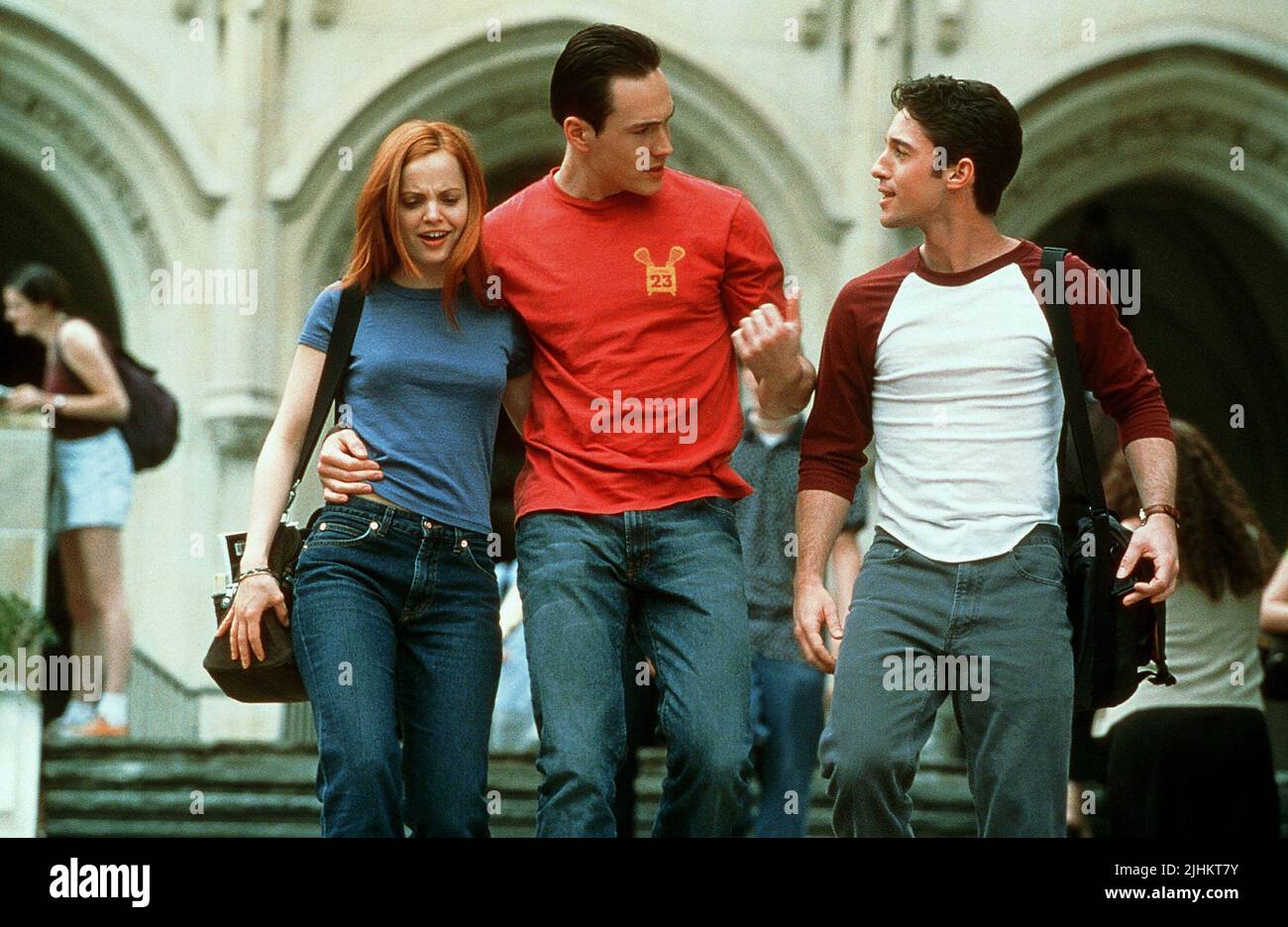 MENA SUVARI, Chris Klein, THOMAS IAN NICHOLAS, AMERICAN PIE 2, 2001 Stockfoto