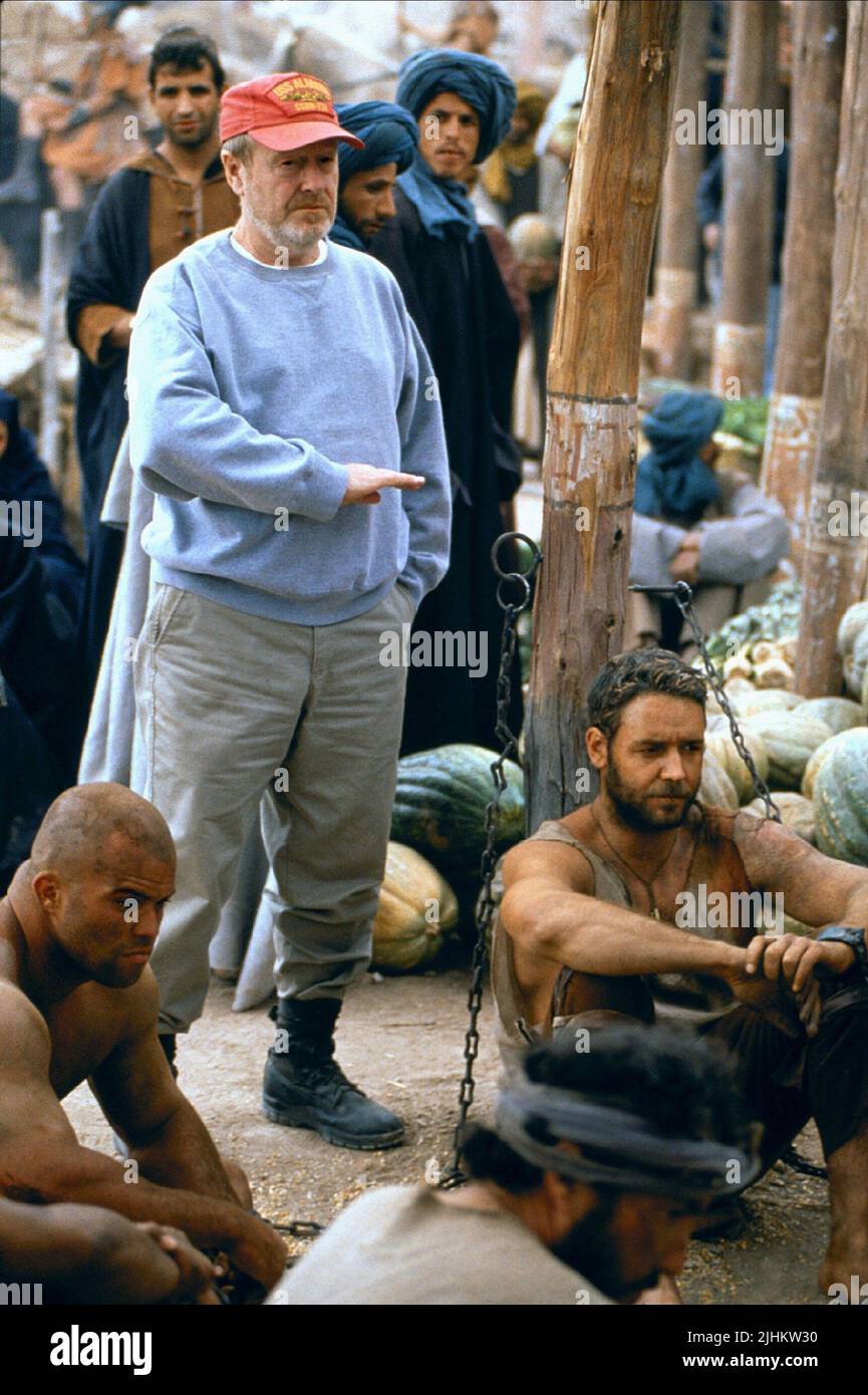 RIDLEY SCOTT, Russel Crowe, Gladiator, 2000 Stockfoto