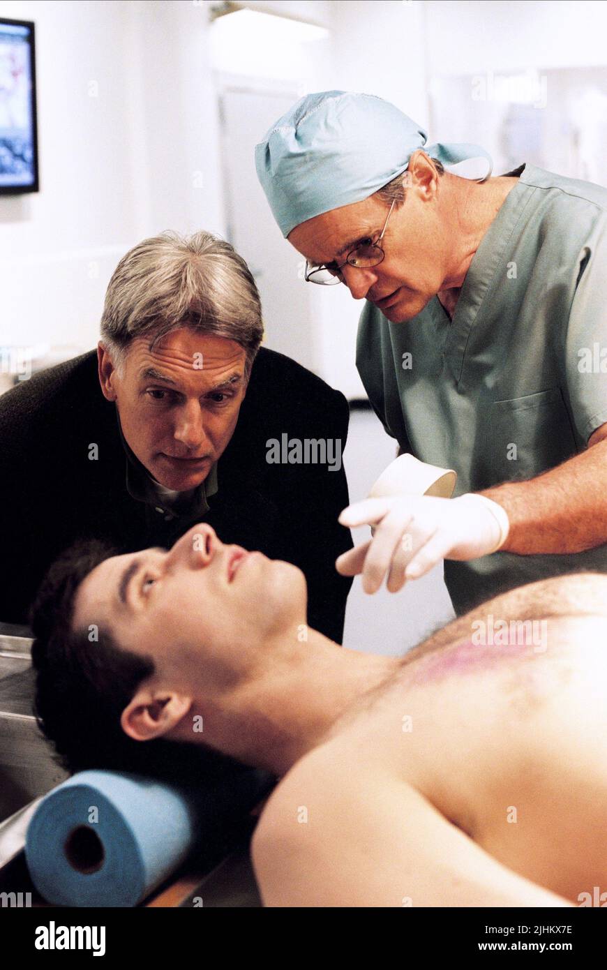 MARK HARMON, DAVID MCCALLUM, NCIS, 2003 Stockfoto