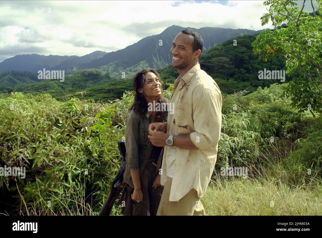 ROSARIO DAWSON, Dwayne "The Rock" Johnson, WILLKOMMEN im Dschungel, 2003 Stockfoto