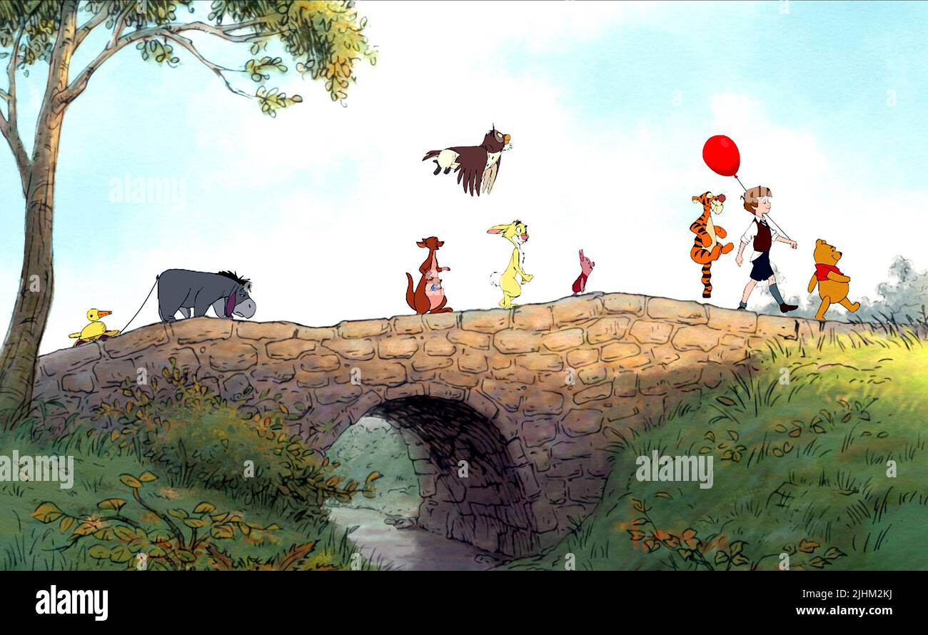 EEYORE, KANGA, ROO, OWL, KANINCHEN, FERKEL, TIGGER, ROBIN, POOH, WINNIE THE POOH, 2011 Stockfoto