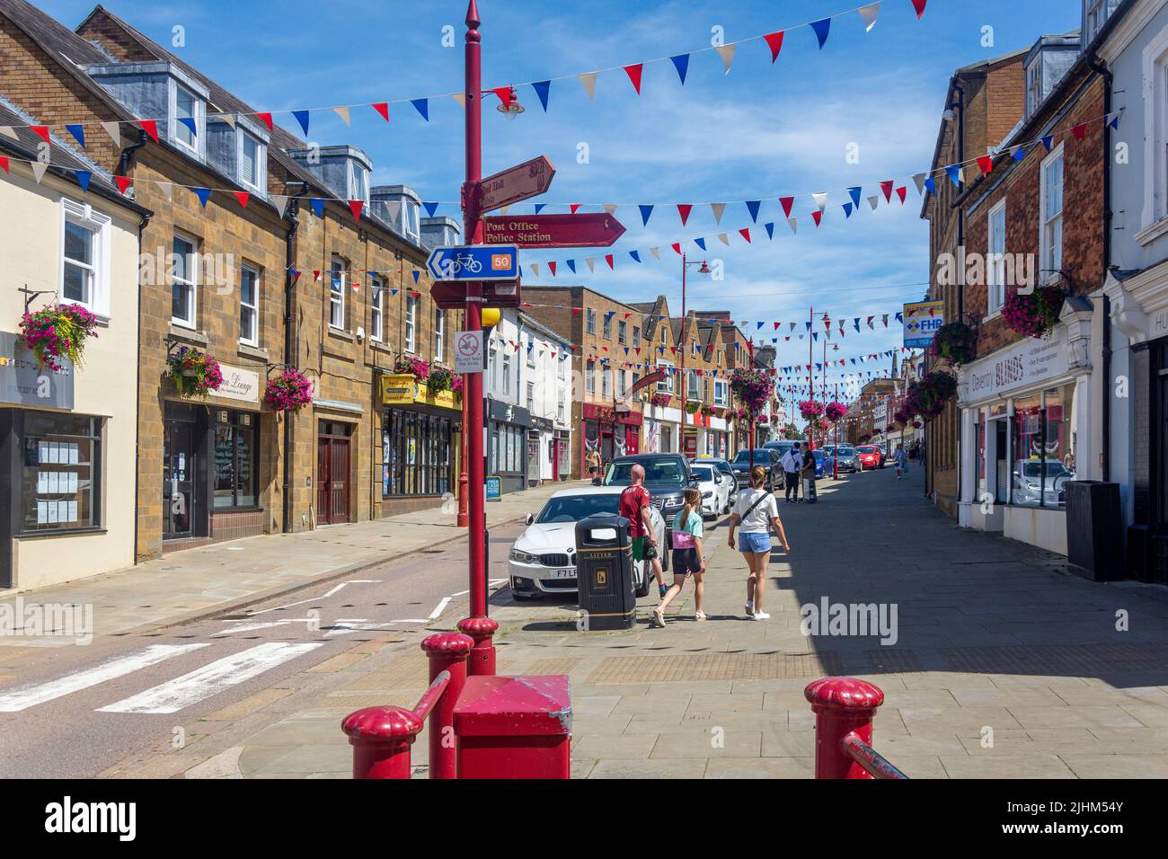 High Street, Daventry, Northamptonshire, England, Vereinigtes Königreich Stockfoto