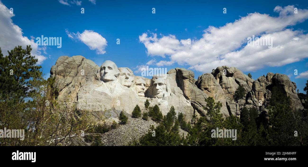Mount Rushmore National Memorial in den Black Hills von South Dakota USA Stockfoto