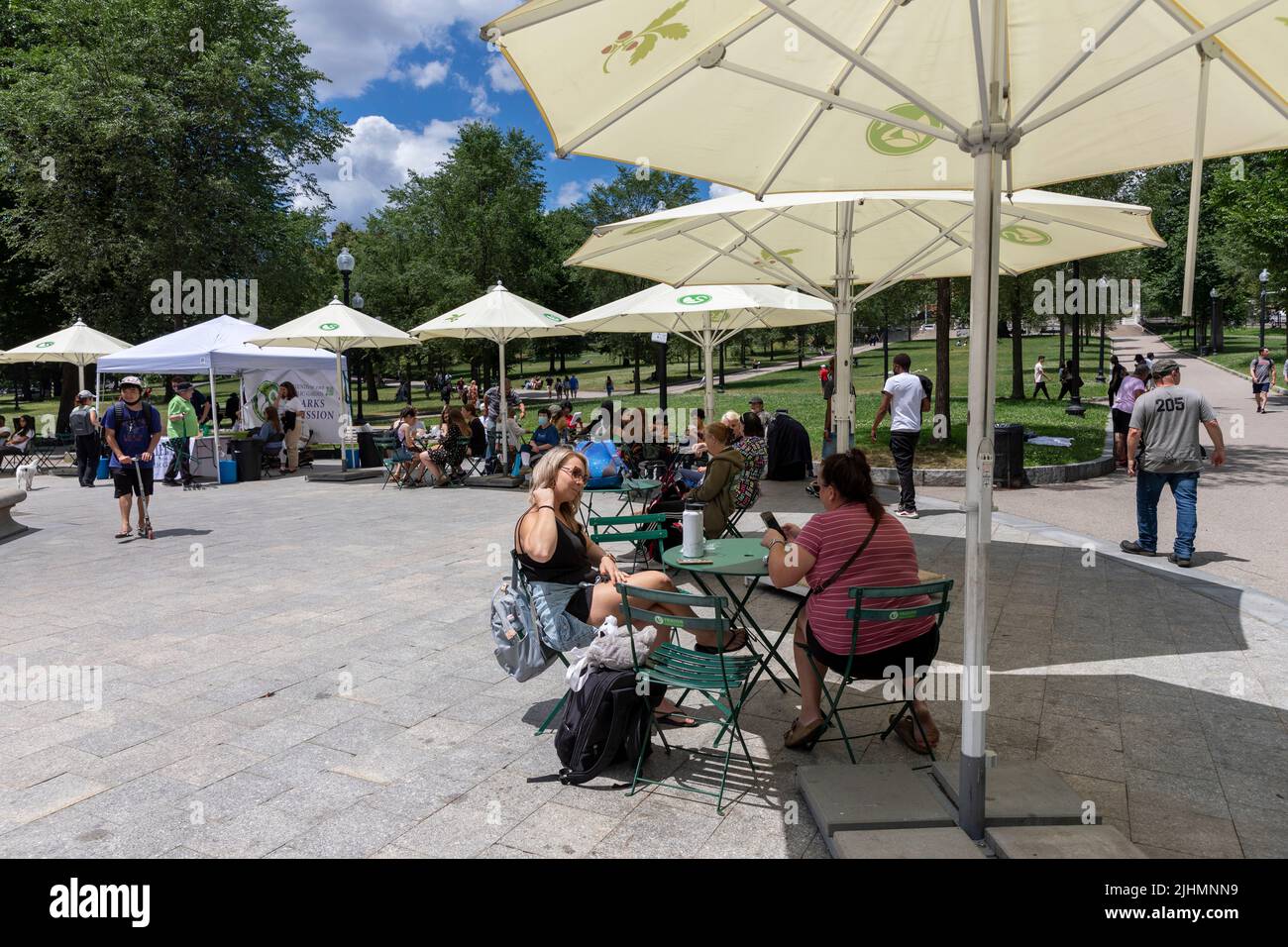 Brewer Fountain Plaza, Boston Common, Boston Massachusetts Stockfoto