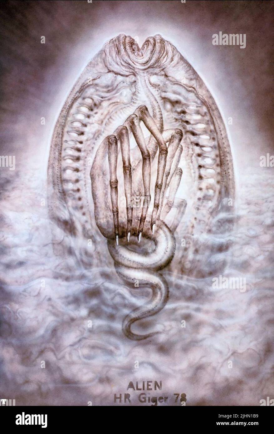 H. R. GIGER ALIEN ARTWORK, ALIEN, 1979 Stockfoto