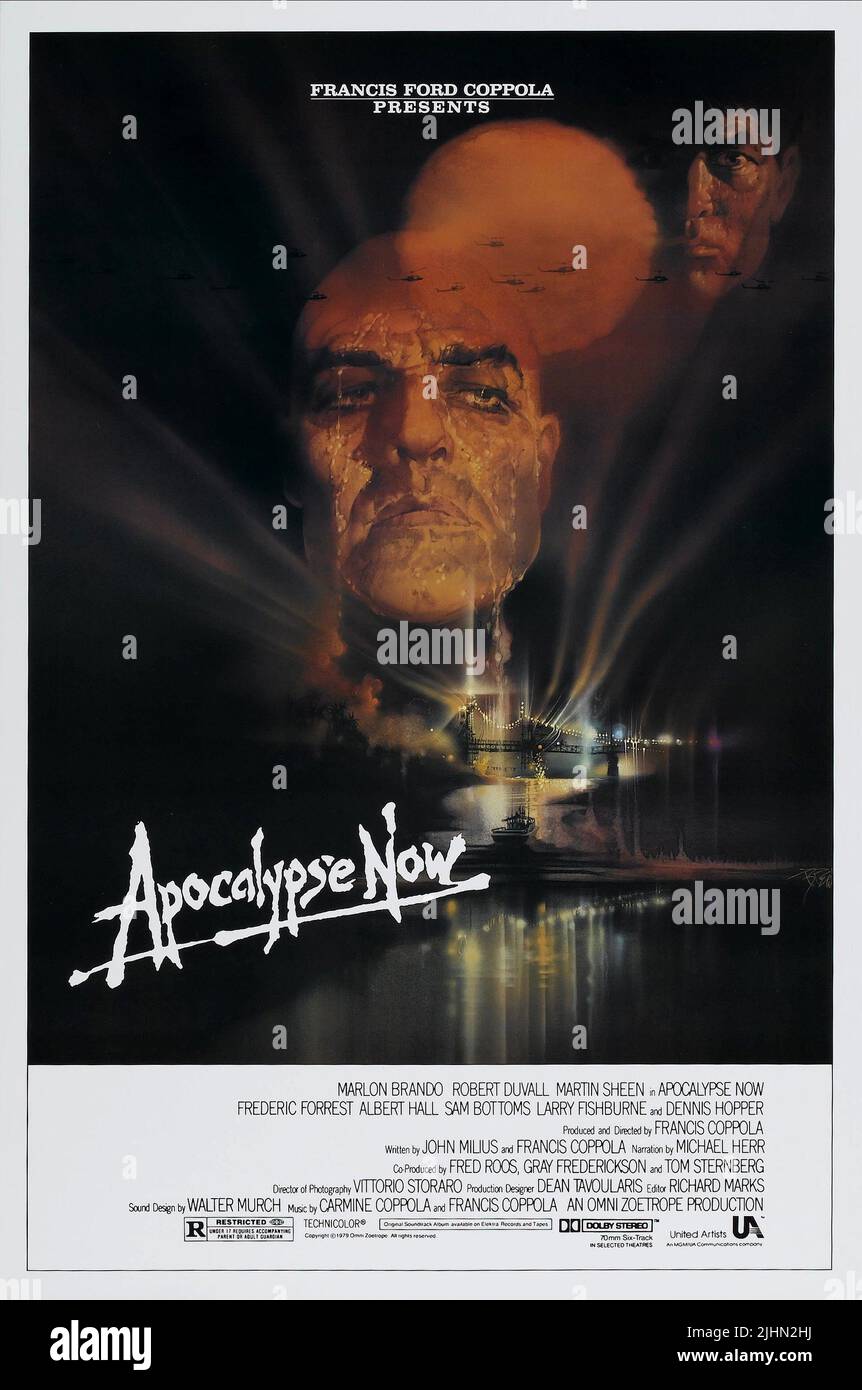 MARLON BRANDO, Martin Sheen, Plakat, Apocalypse now, 1979 Stockfoto