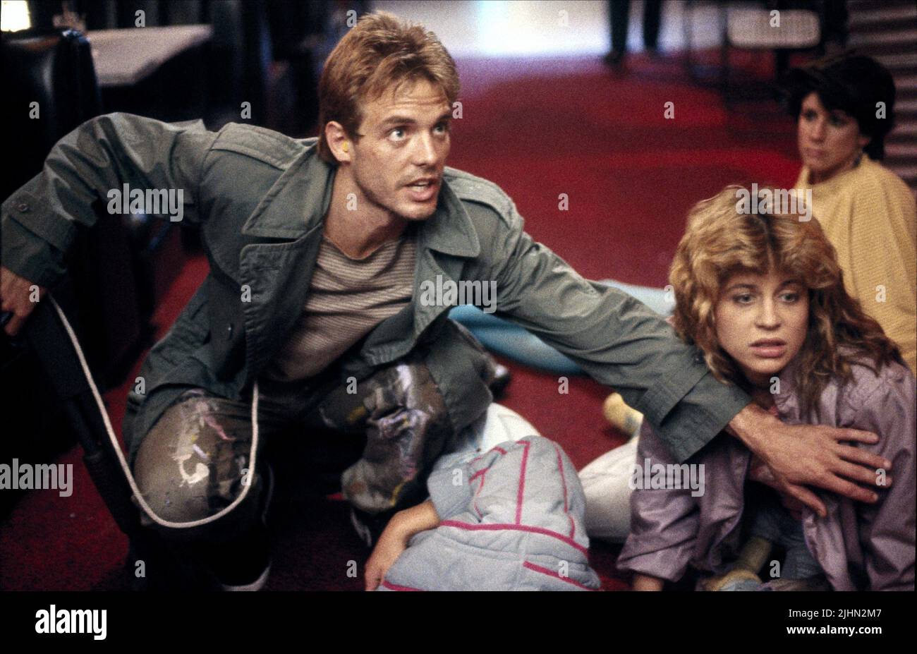 MICHAEL BIEHN, Linda Hamilton, der Terminator, 1984 Stockfoto