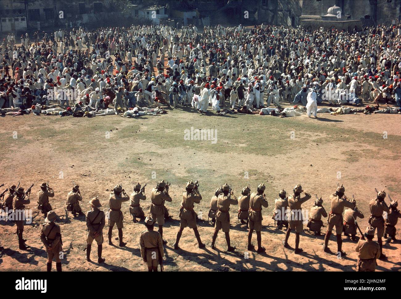 Indische PROTEST SZENE, Gandhi, 1982 Stockfoto