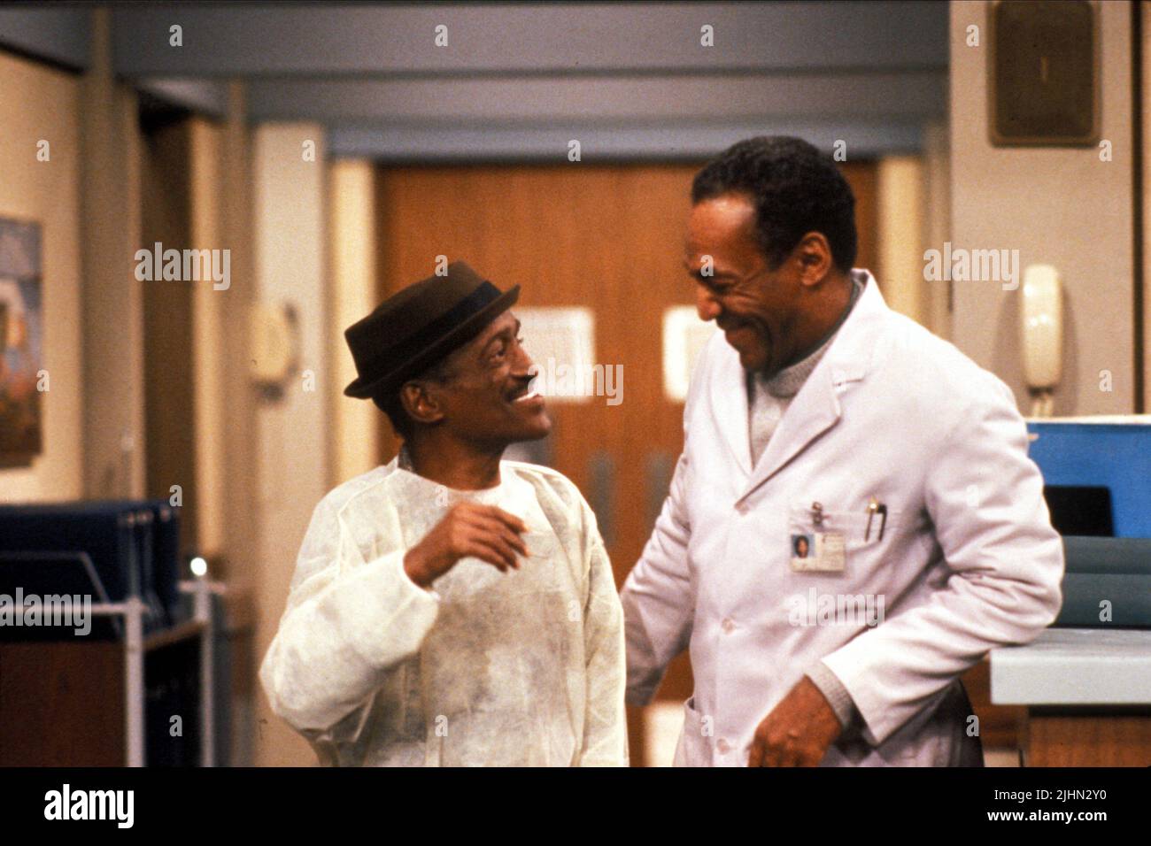 SAMMY DAVIS JR. und Bill Cosby, die COSBY SHOW, 1989 Stockfoto