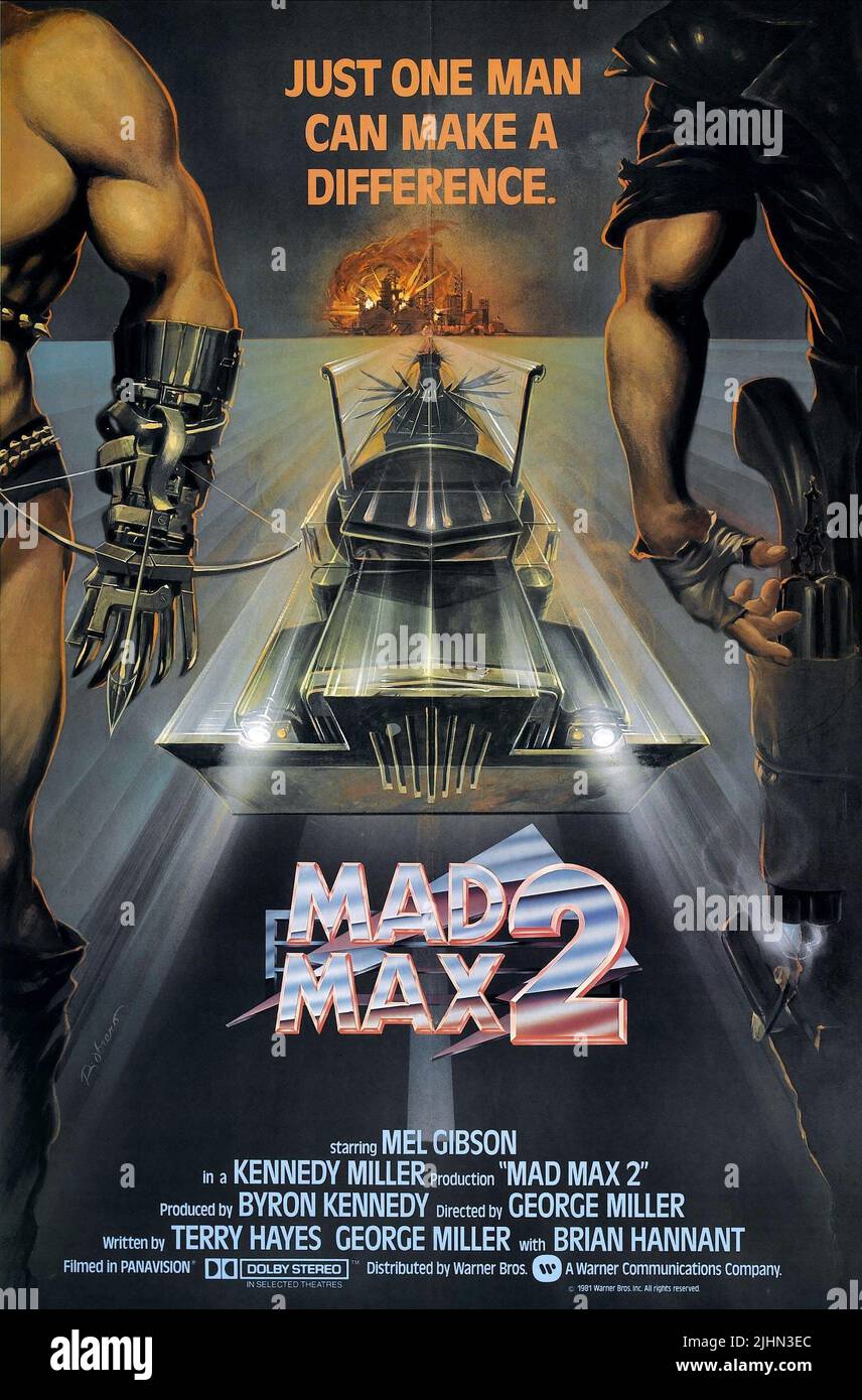 Film Poster, MAD MAX 2: Der Road Warrior, 1981 Stockfoto