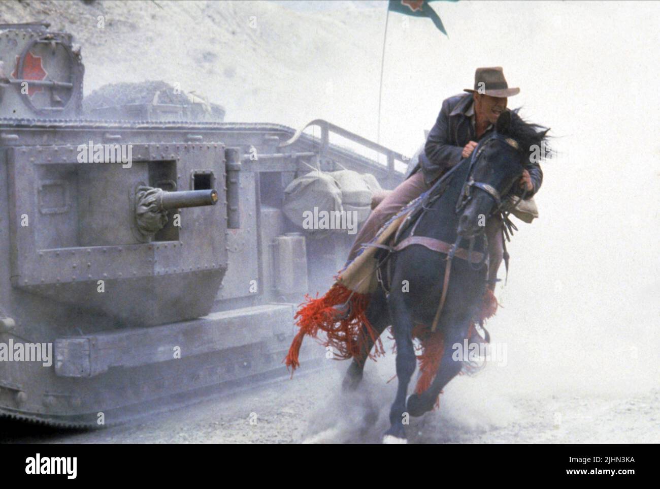 HARRISON Ford, INDIANA JONES UND DER LETZTE KREUZZUG, 1989 Stockfoto