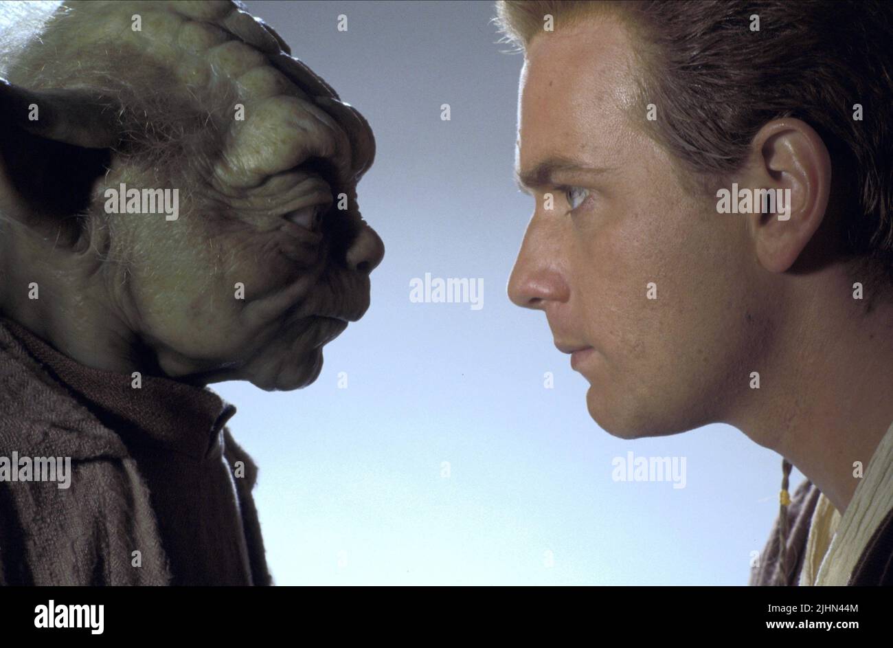 YODA, EWAN MCGREGOR, Star Wars: Episode I - Die Dunkle Bedrohung, 1999 Stockfoto