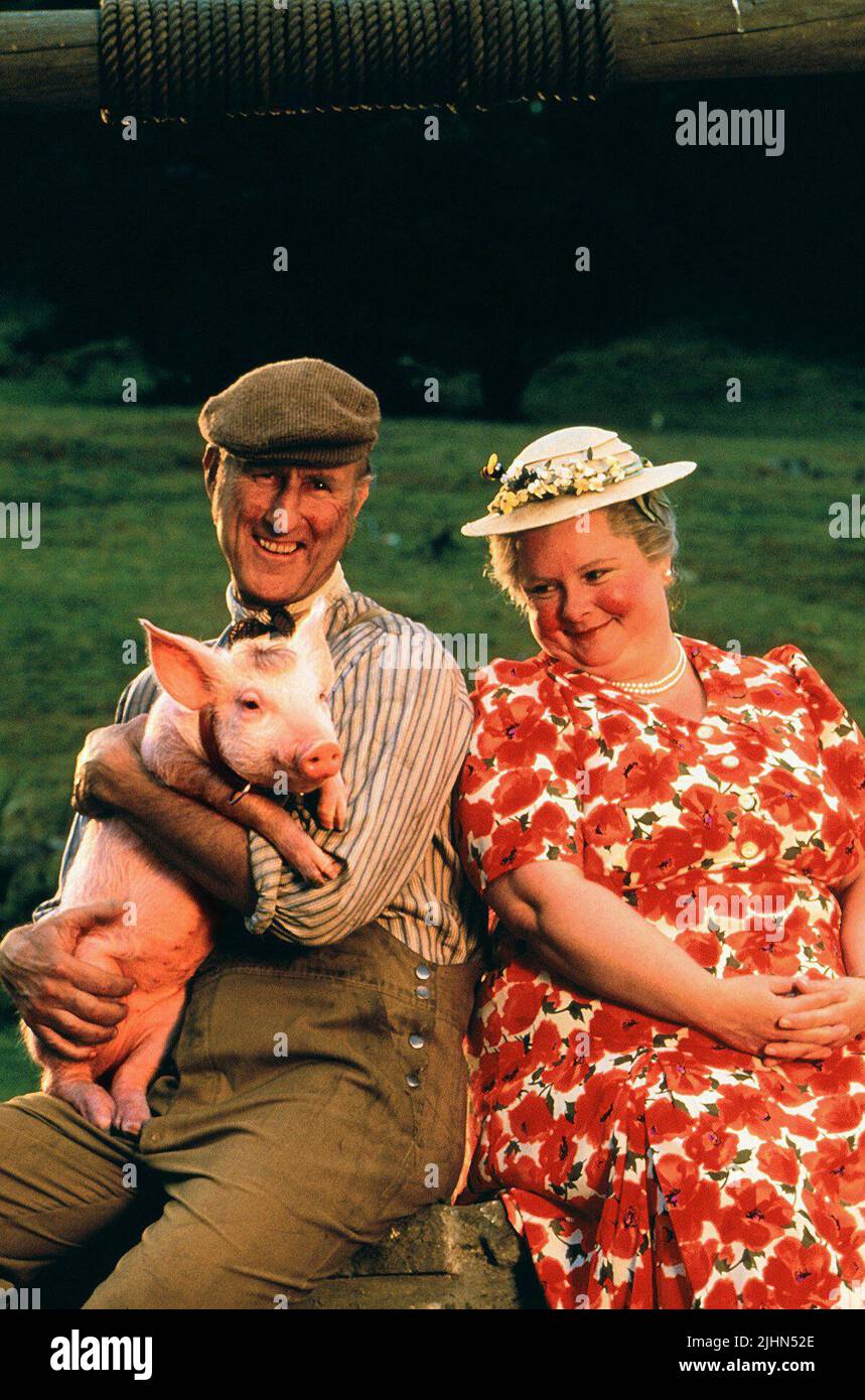 JAMES CROMWELL, MAGDA SZUBANSKI, BABE: PIG IN DER STADT, 1998 Stockfoto