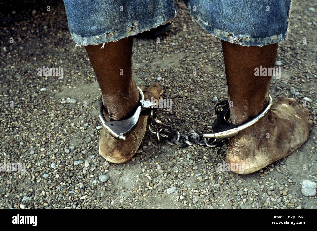 MICHAEL CLARKE DUNCAN'S FEET, THE GREEN MILE, 1999 Stockfoto