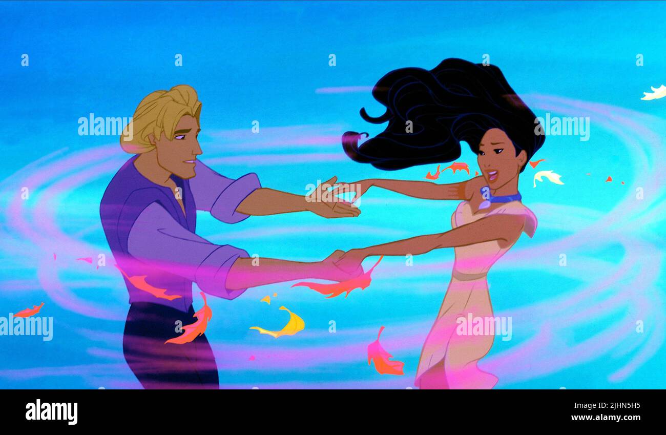 JOHN SMITH, POCAHONTAS POCAHONTAS, 1995 Stockfoto