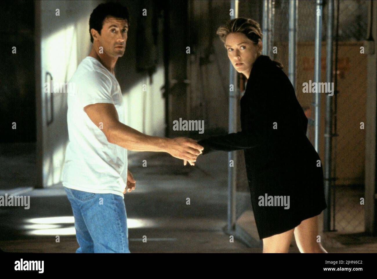 SYLVESTER STALLONE, Sharon Stone, DER SPEZIALIST, 1994 Stockfoto