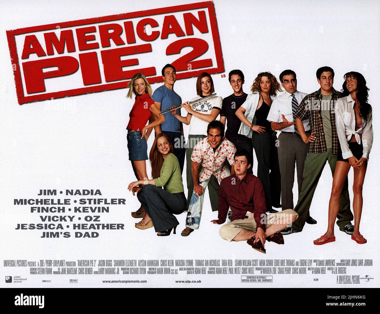 FILM POSTER, AMERICAN PIE 2, 2001 Stockfoto