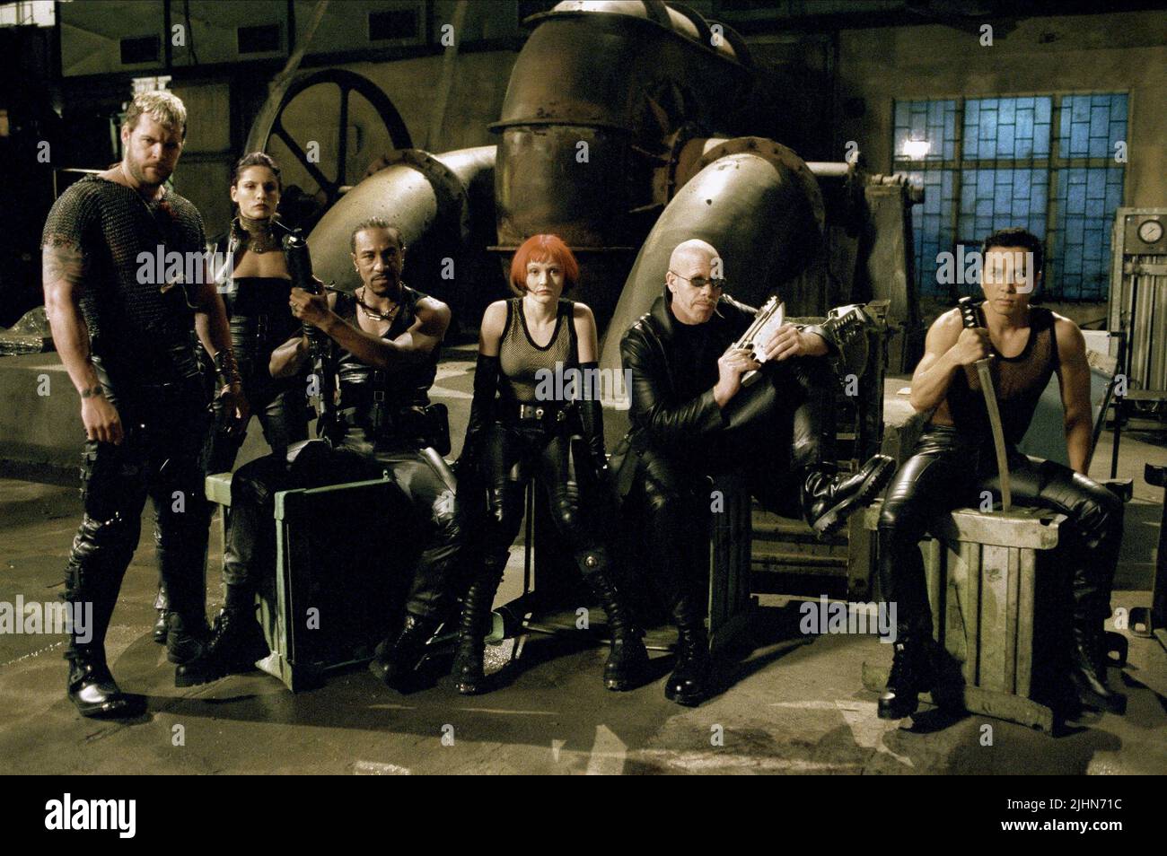 MATT SCHULZE, Leonor Varela, DANNY JOHN JULES, MARIT VELLE KILE, Ron Perlman, Donnie Yen, BLADE II, 2002 Stockfoto