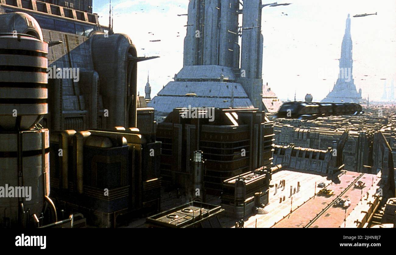 CORUSCANT, STAR WARS: EPISODE II - ANGRIFF DER KLONE, 2002 Stockfoto