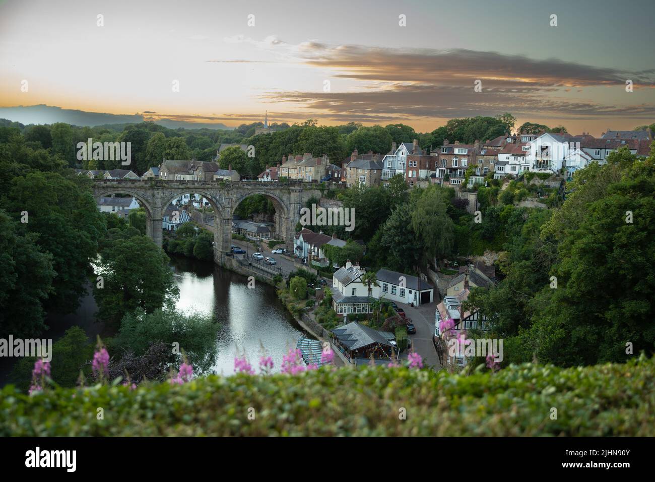 Knaresborough Viadukt Stockfoto