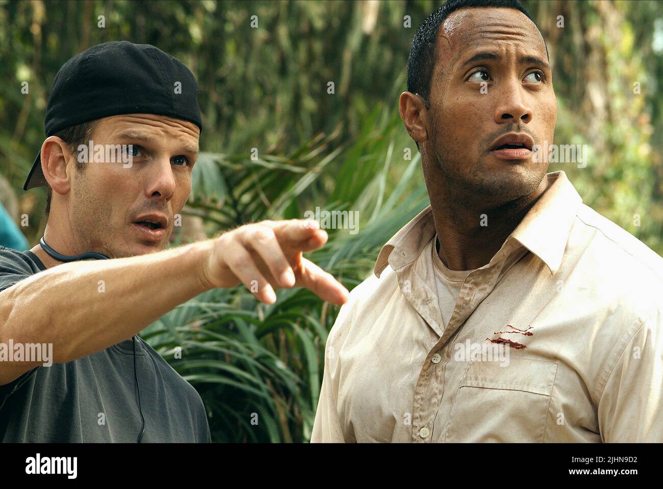 PETER BERG, Dwayne "The Rock" Johnson, WILLKOMMEN im Dschungel, 2003 Stockfoto