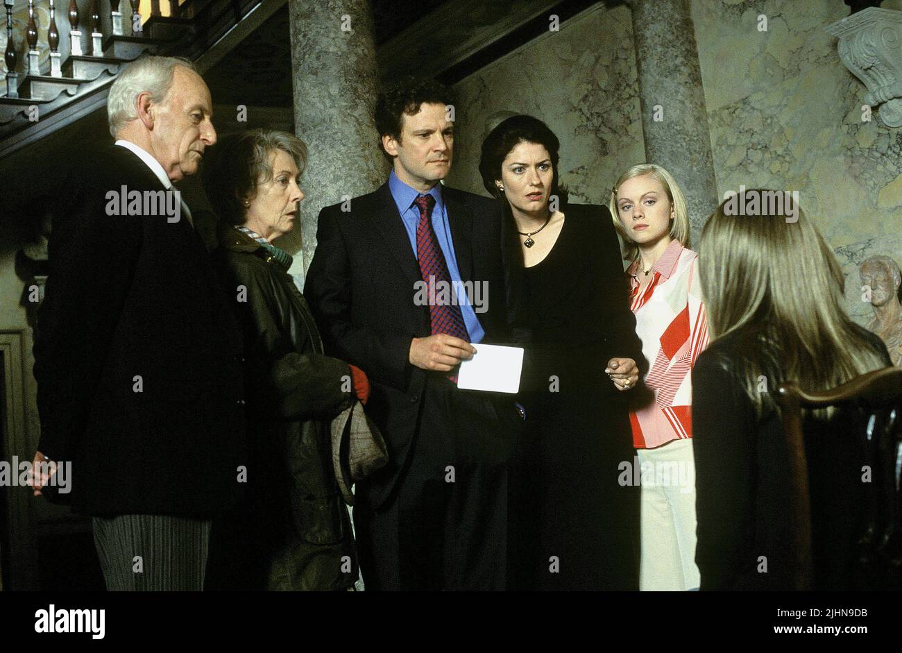 JAMES GREENE, Eileen Atkins, Colin Firth, CHRISTINA COLE, ANNA CHANCELLOR, Amanda Bynes, WAS EIN MÄDCHEN MÖCHTE, 2003 Stockfoto