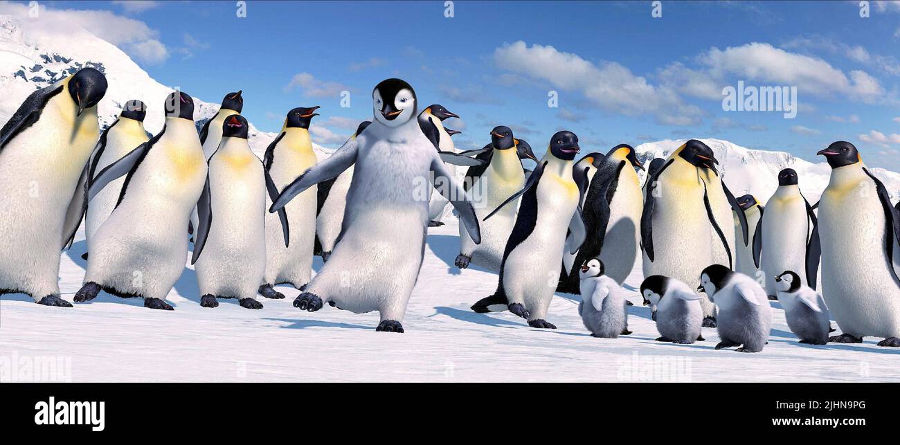 MUMBLE, GLORIA, HAPPY FEET, 2006 Stockfoto