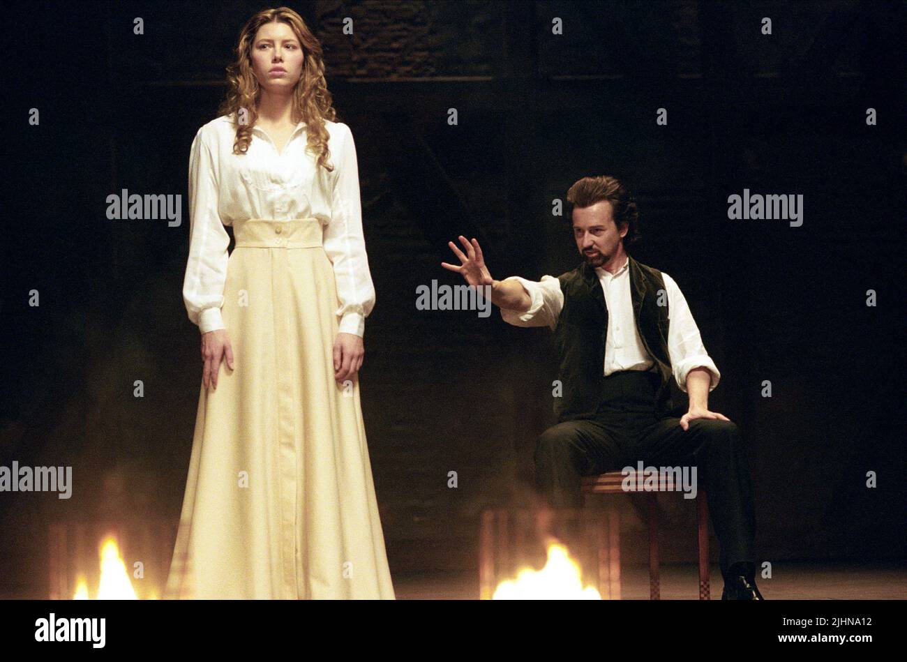 JESSICA Biel, Edward Norton, The Illusionist, 2006 Stockfoto