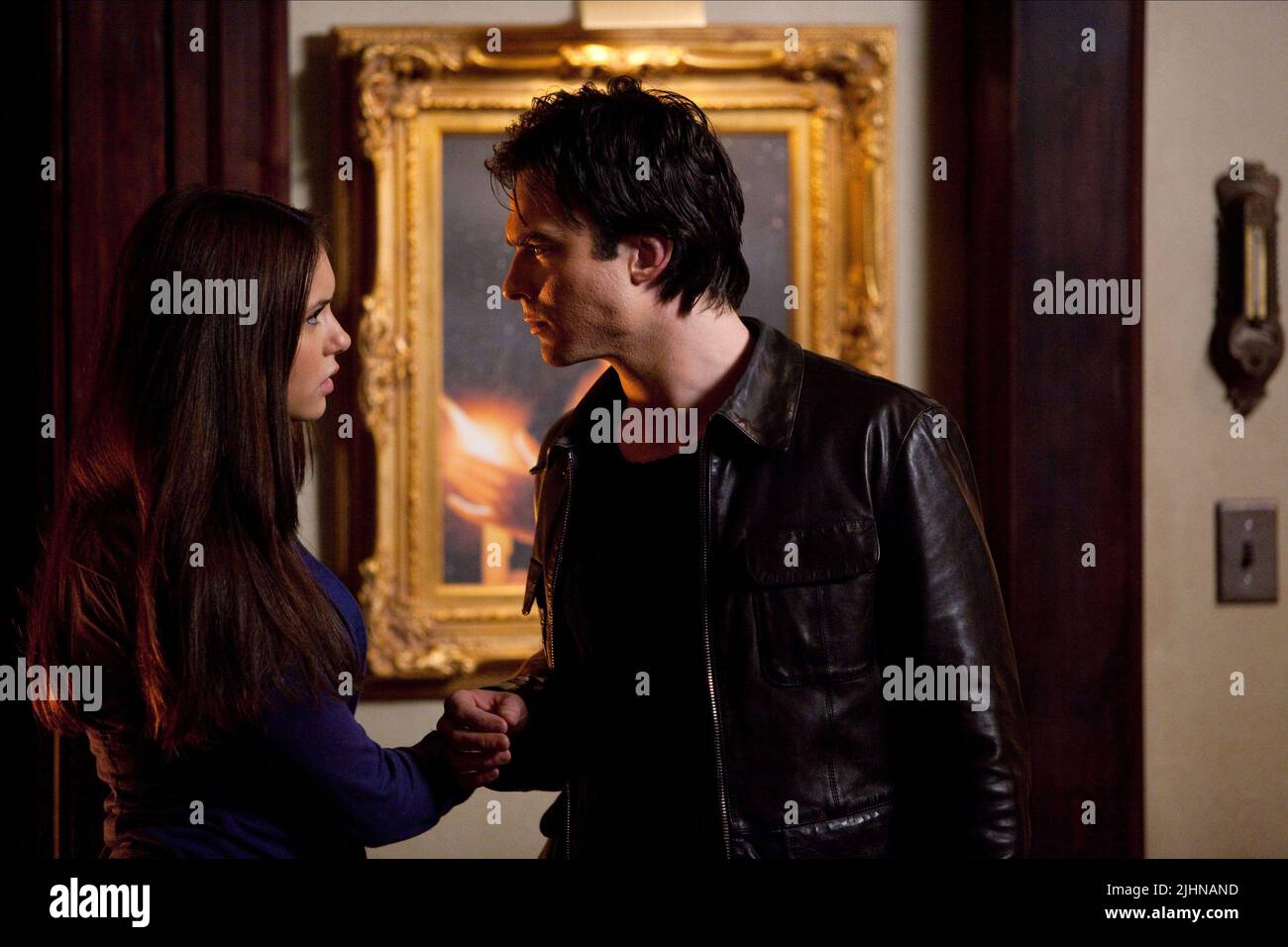 NINA DOBREV, Ian Somerhalder, The Vampire Diaries: Saison 1, 2009 Stockfoto