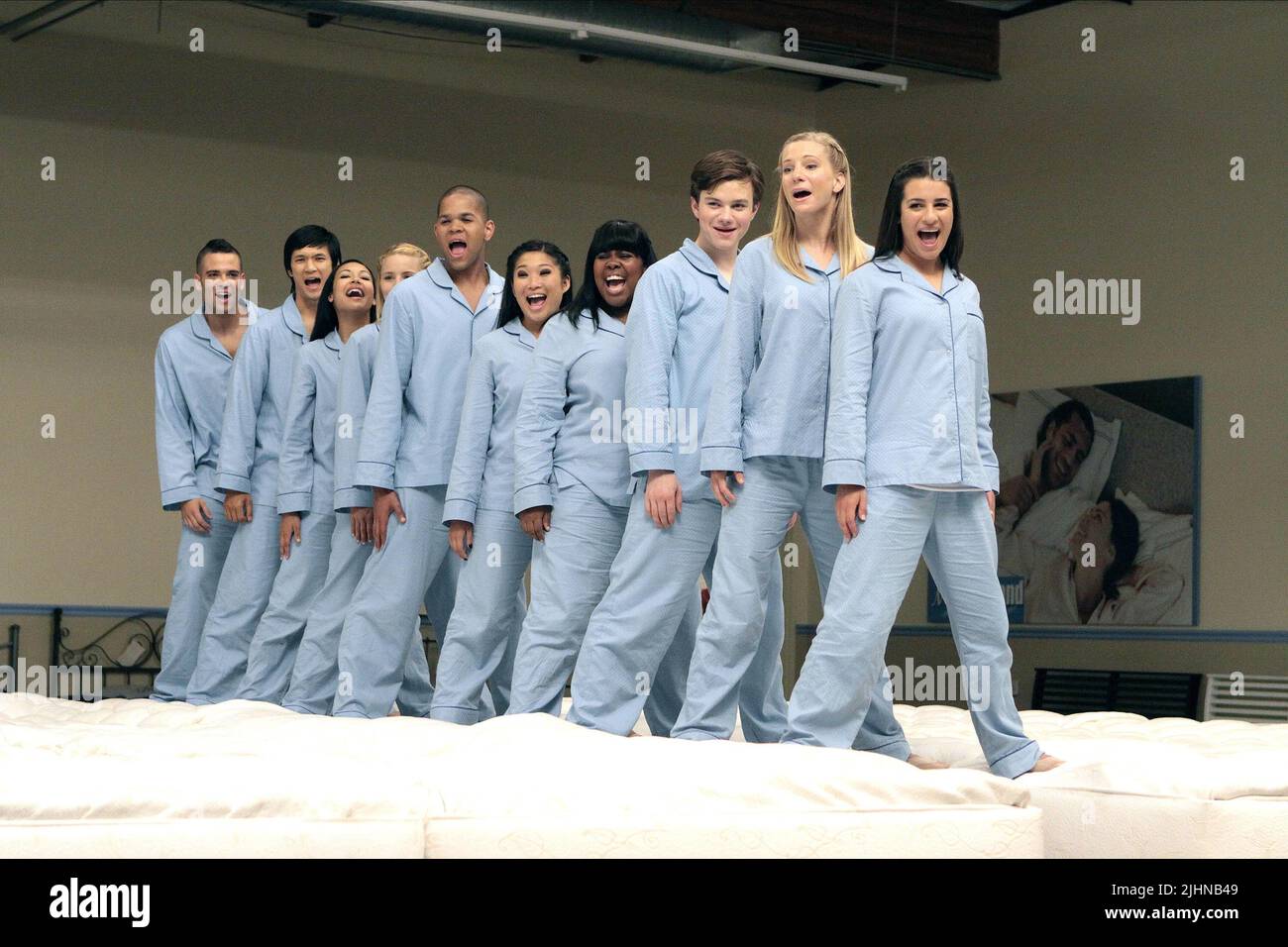 MICHELE, AGRON, SALLING, RILEY, COLFER, USHKOWITZ, TALTON, MORRIS, JR., RIVERA, GLEE, 2009 Stockfoto