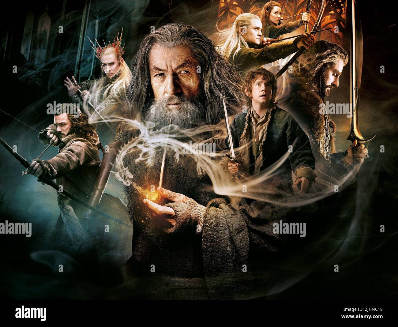 FILMPLAKAT, THE HOBBIT: THE DESOLATION OF SMAUG, 2013 Stockfoto