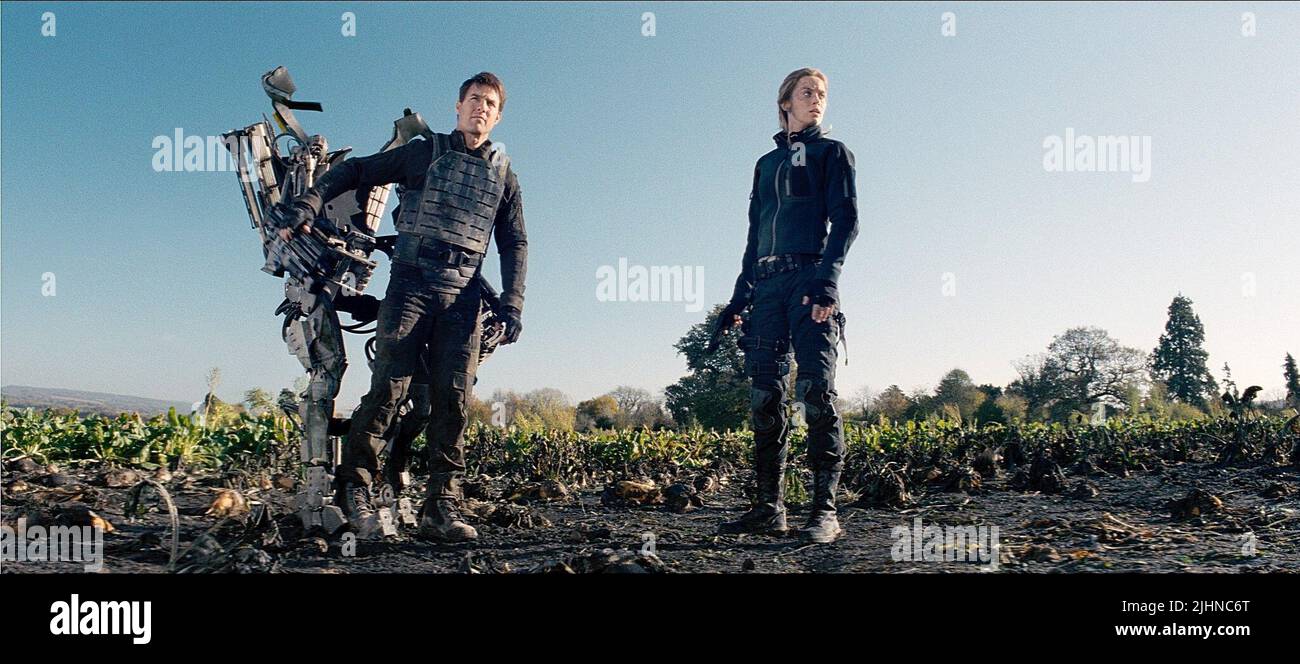 TOM CRUISE, Emily Blunt, EDGE VON MORGEN, 2014 Stockfoto