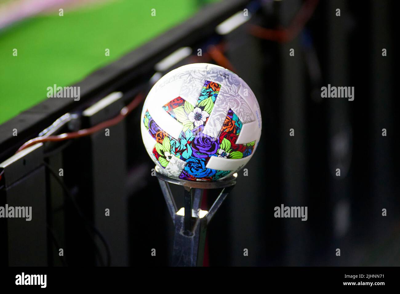 Fort Lauderdale, FL, USA. 19.. Juli 2022. Internationales Freundschaftsspiel zwischen Inter Miami CF und dem FC Barcelona im DRV Pink Stadium in Florida, USA. Kredit: Yaroslav Sabitov/YES Market Media/Alamy Live Nachrichten Stockfoto