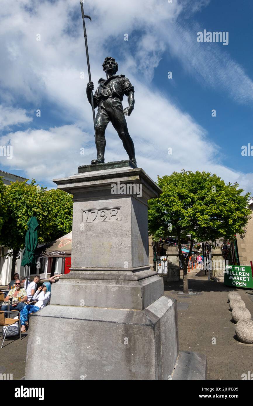 Wexford Pikeman Statue, Wrexham, Irland Stockfoto