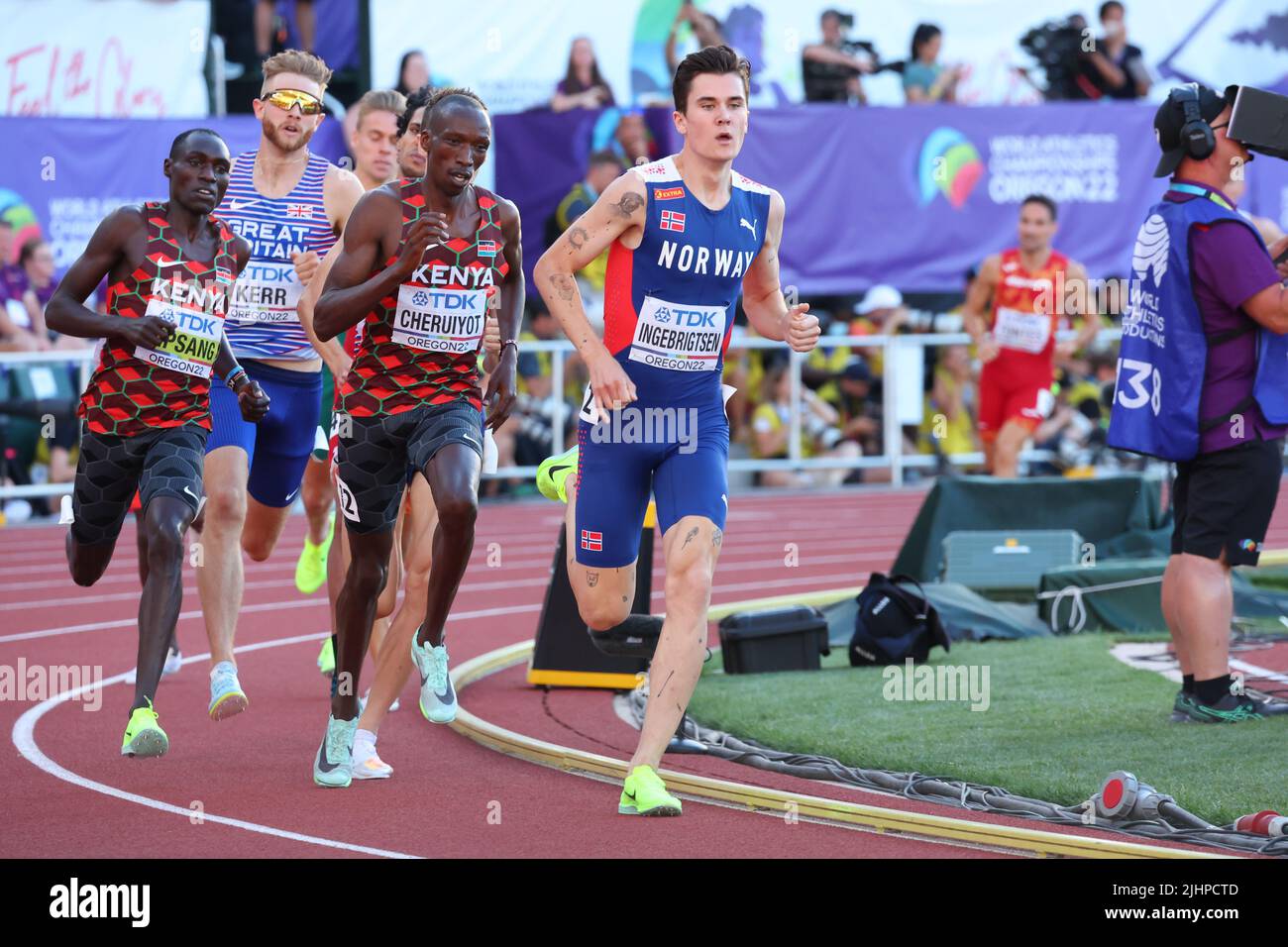 Hayward Field, Eugene, Oregon, USA. 19.. Juli 2022. Jakob Ingebrigtsen