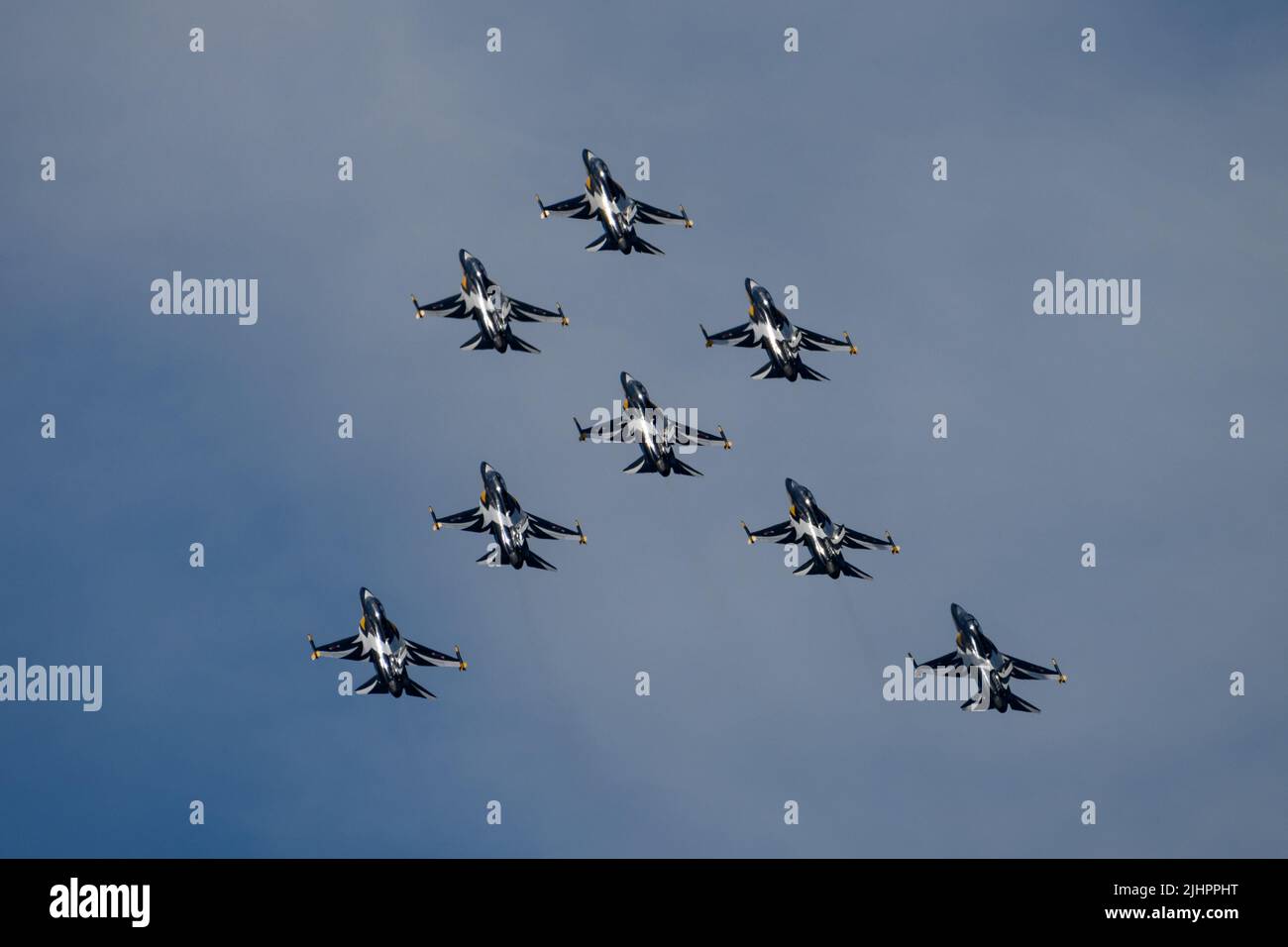 Koreanische Black Eagles Display-Team Stockfoto