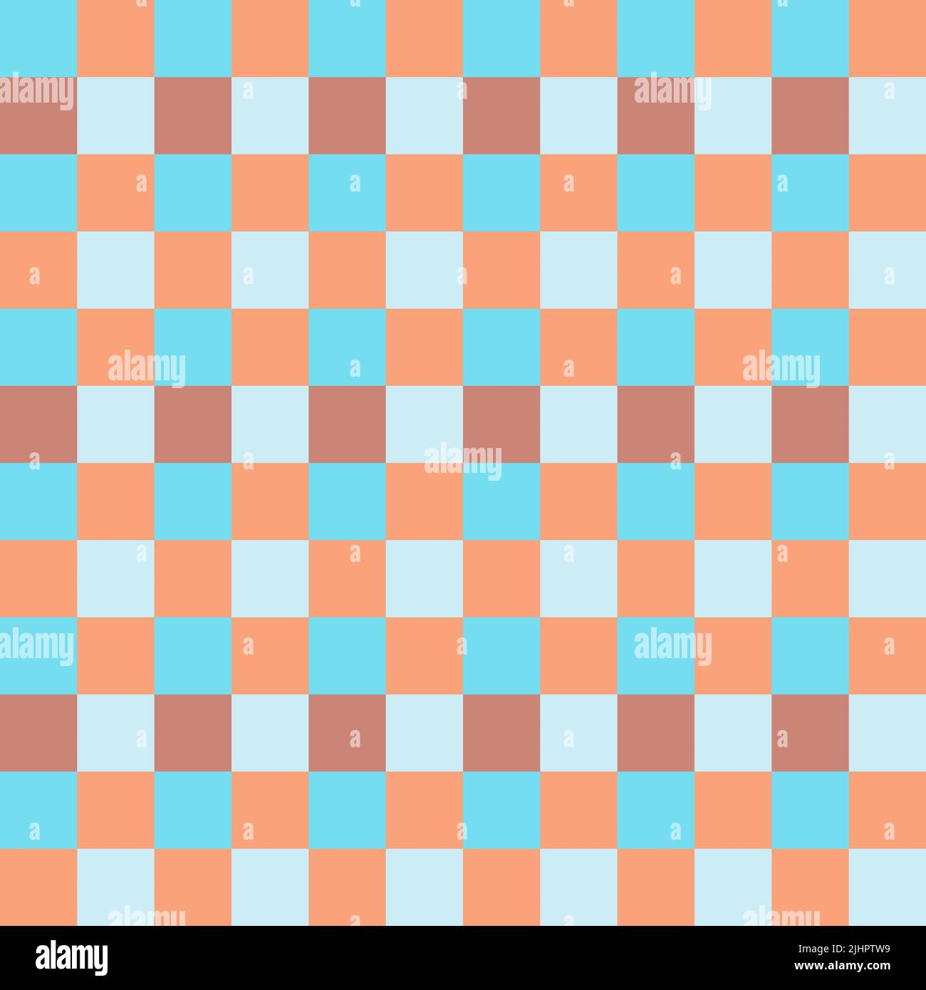 Blaubraun Nahtloses Französisches Kariertes Muster. Hintergrund Mit Farbenfrohem Stoff-Karogramm. Klassische Checker Muster Design Textur. Stockfoto