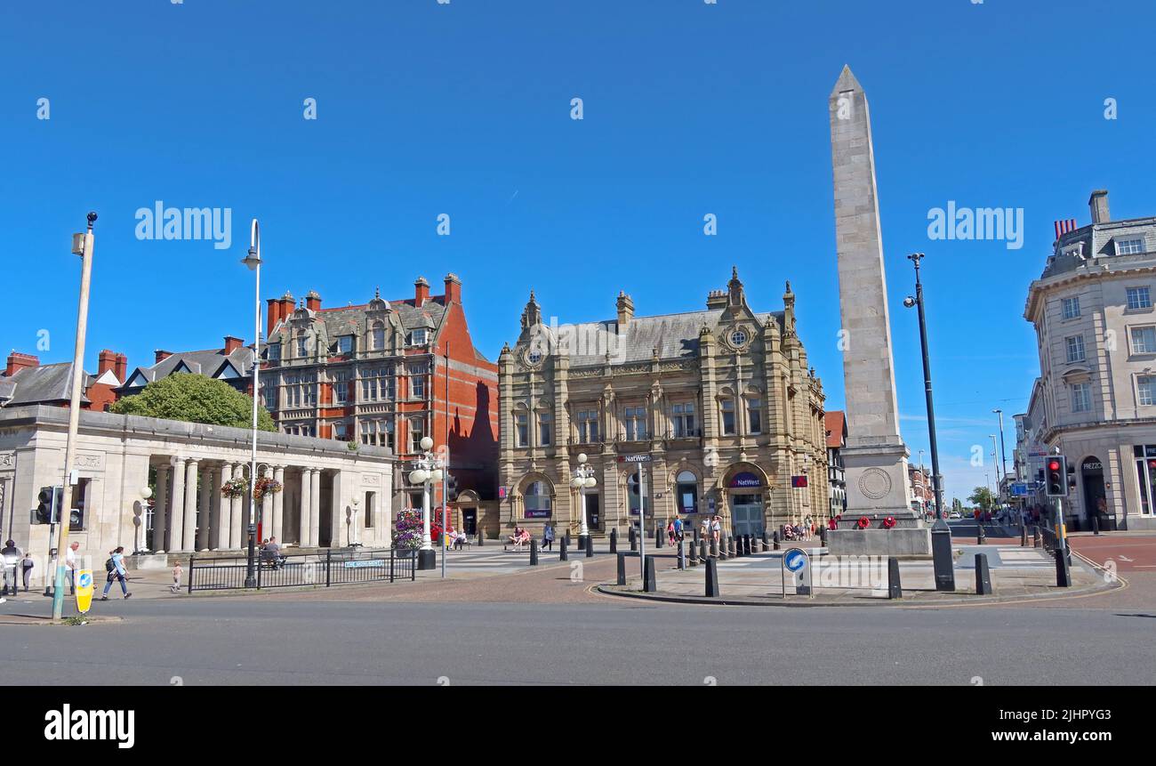 War Memorial, Lord Street, Southport, Merseyside, England, Großbritannien, PR9 0QG Stockfoto