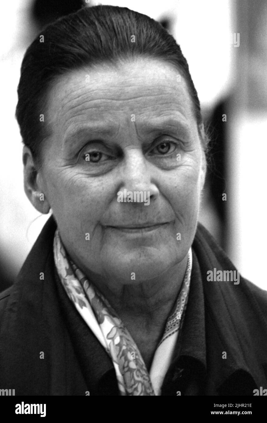 Porträt der österreichisch-schweizerischen Schauspielerin Marie Schell am 1. Oktober 1990. Stockfoto