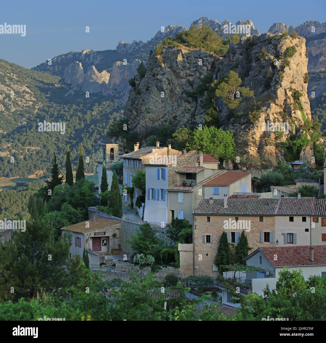 Frankreich, Vaucluse (84) La Roque-Alric, Village des Dentelles de Montmirail / Frankreich, Vaucluse, La Roque-Alric, Village of the Dentelles de Montmirail / Stockfoto