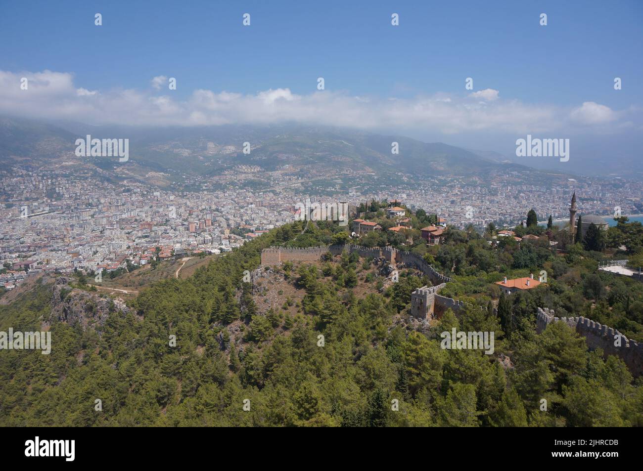 Burg Kızıl Kule (Roter Turm), Alanya Stockfoto