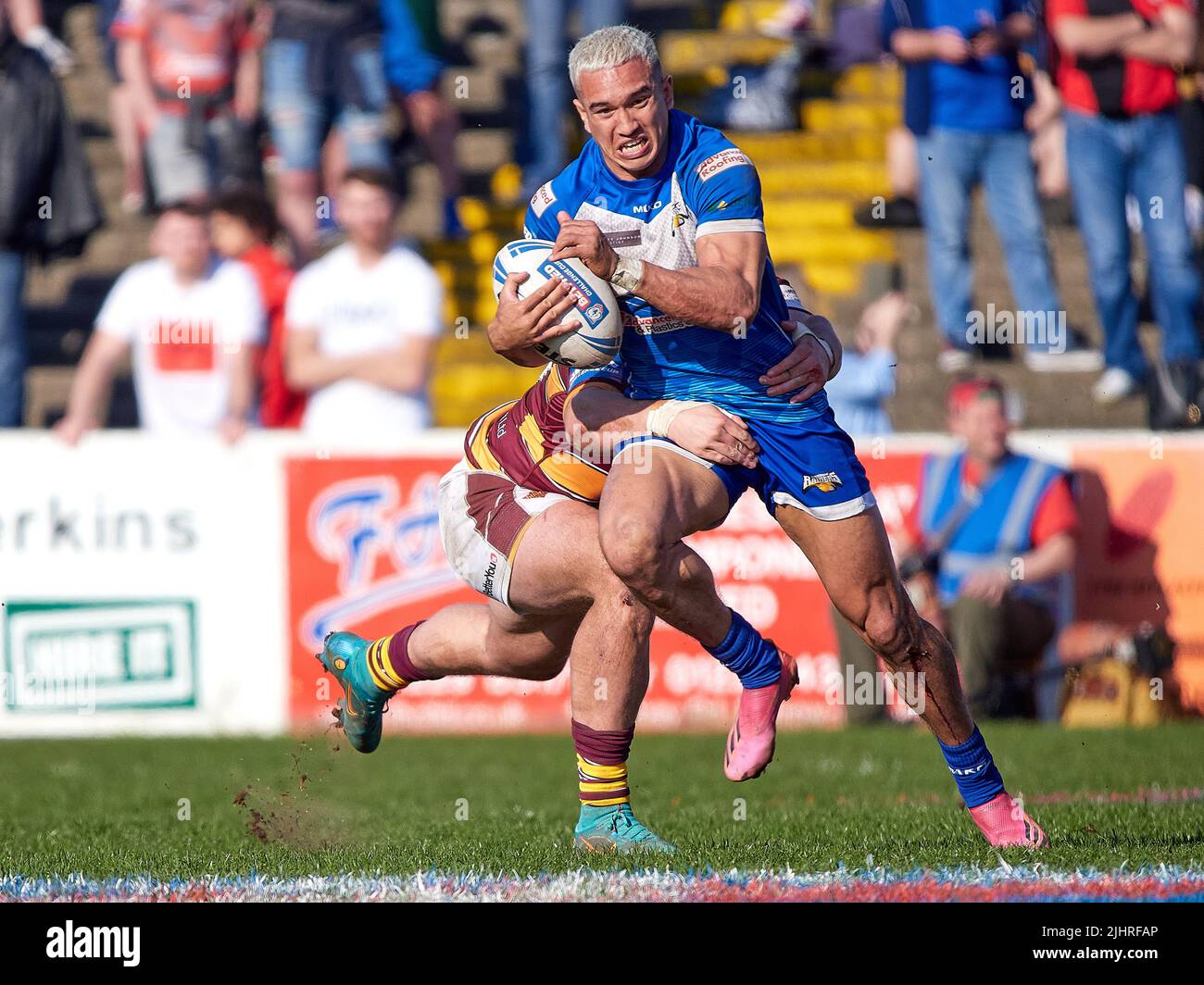 Tee Ritson, Rugby Liga Flügelspieler, der für die Barrow Raiders spielt Stockfoto