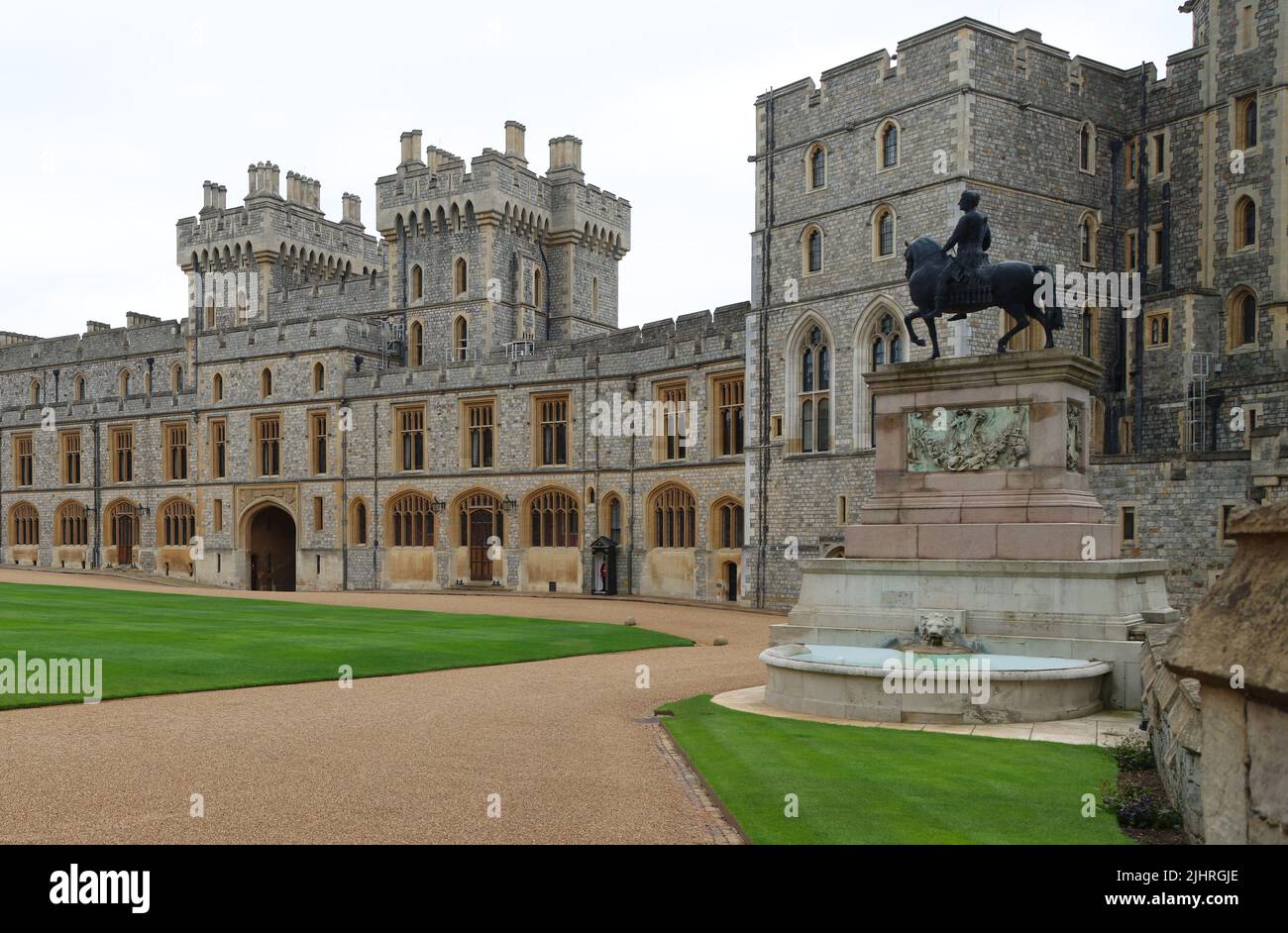 Königliche Residenz von Windsor Castle in der englischen Grafschaft von Bergen. Stockfoto