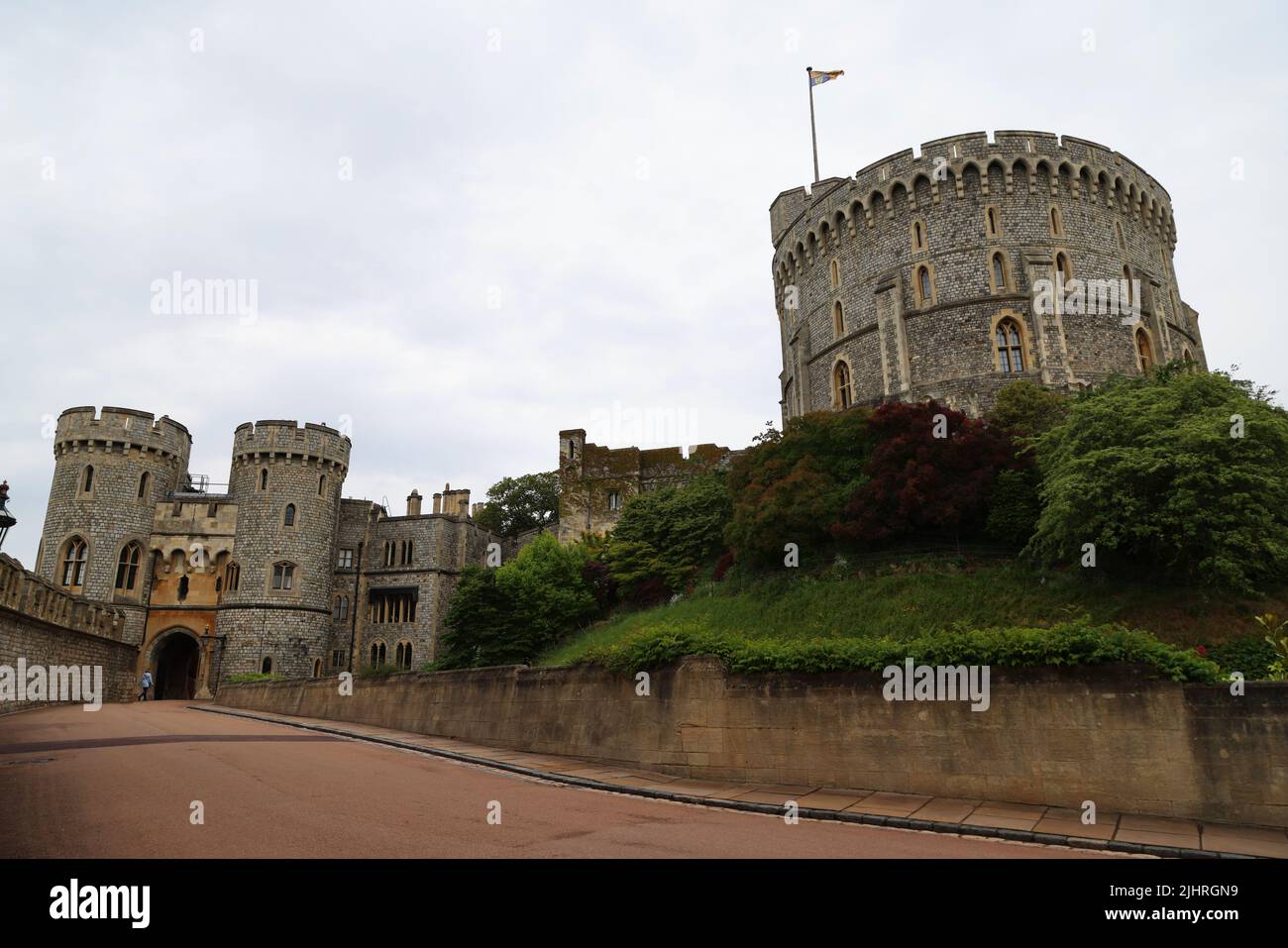 Königliche Residenz von Windsor Castle in der englischen Grafschaft von Bergen. Stockfoto