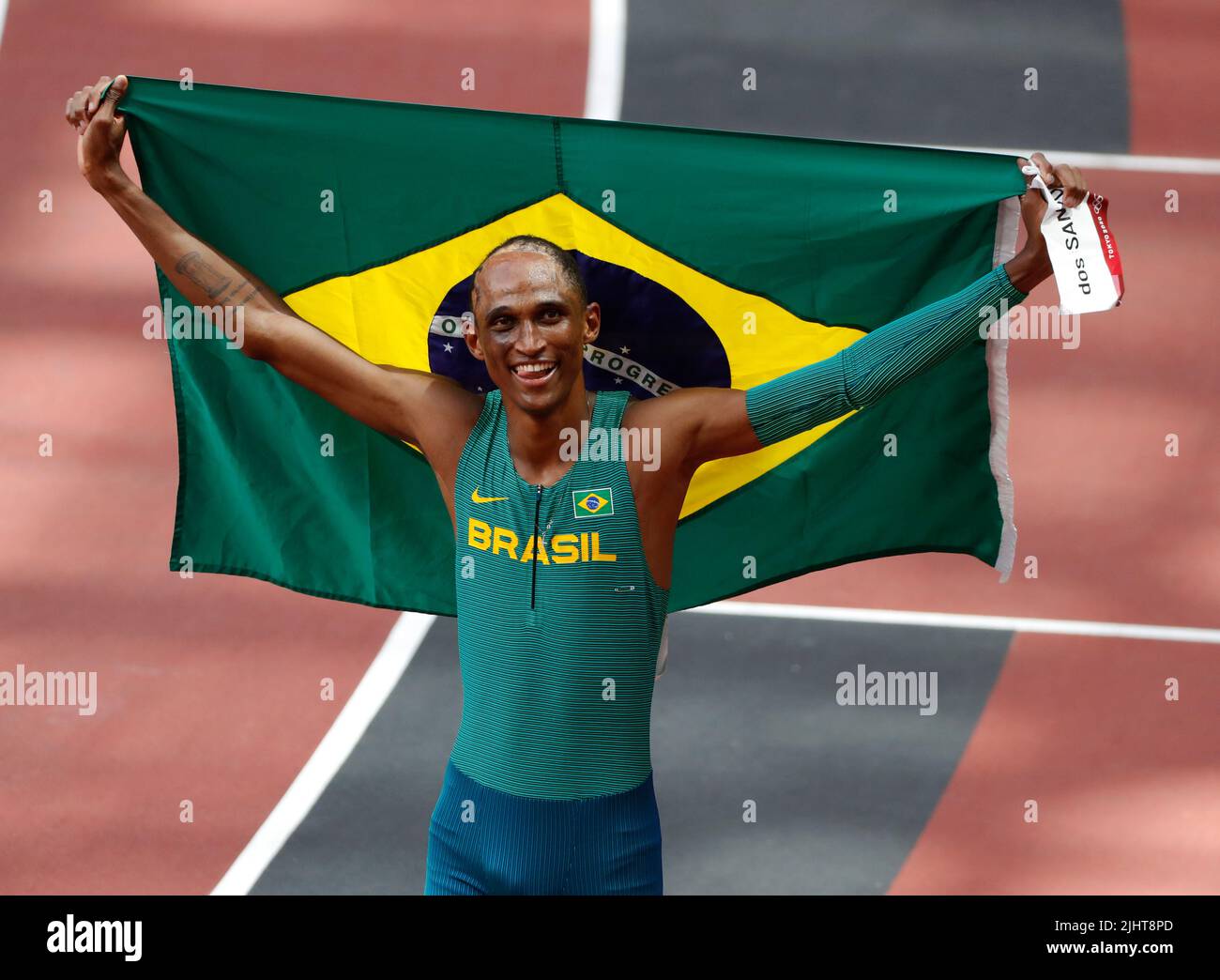 Ursprung - Vereinigte Staaten von Amerika 19. Juli 2022. Alisson dos Santos aus (Brasilien), Gewinner des 400-Meter-Hürdenspiels Stockfoto