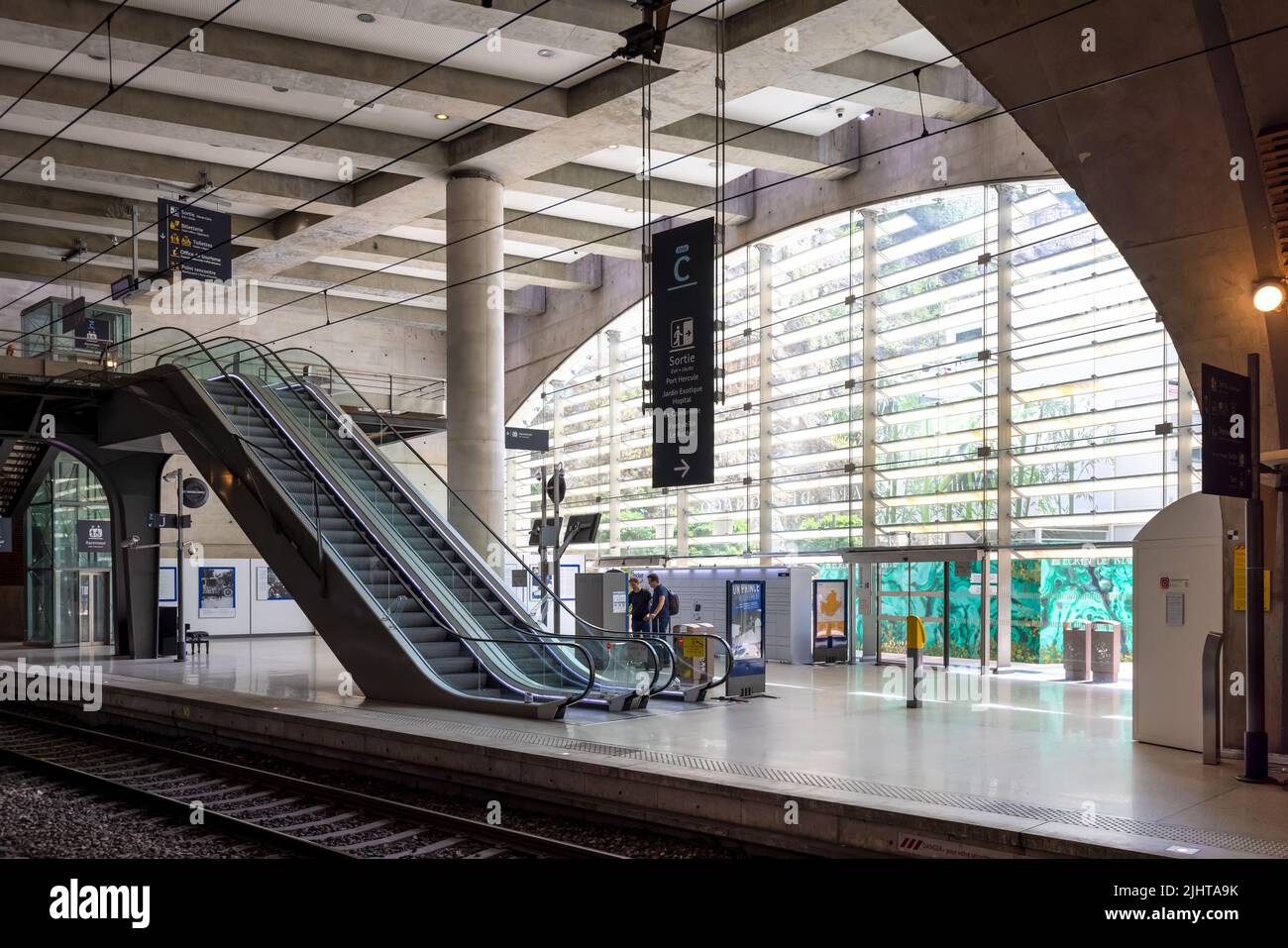 Monte Carlo, Monaco, Frankreich, 22. Juni 2022 Der Bahnhof Gare im Zentrum