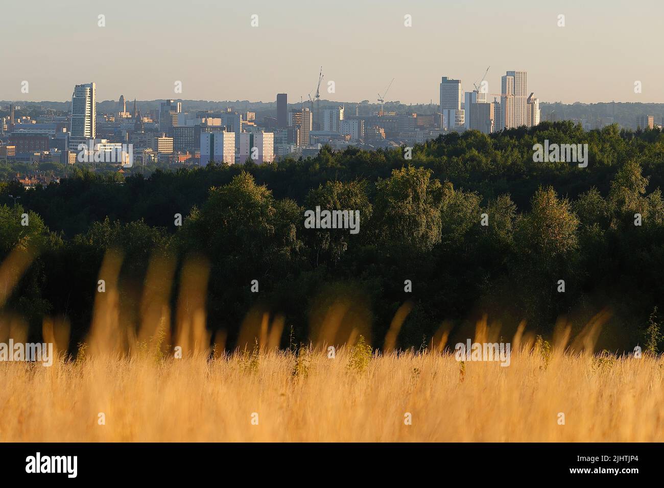 Blick über Leeds vom Middleton Park Stockfoto