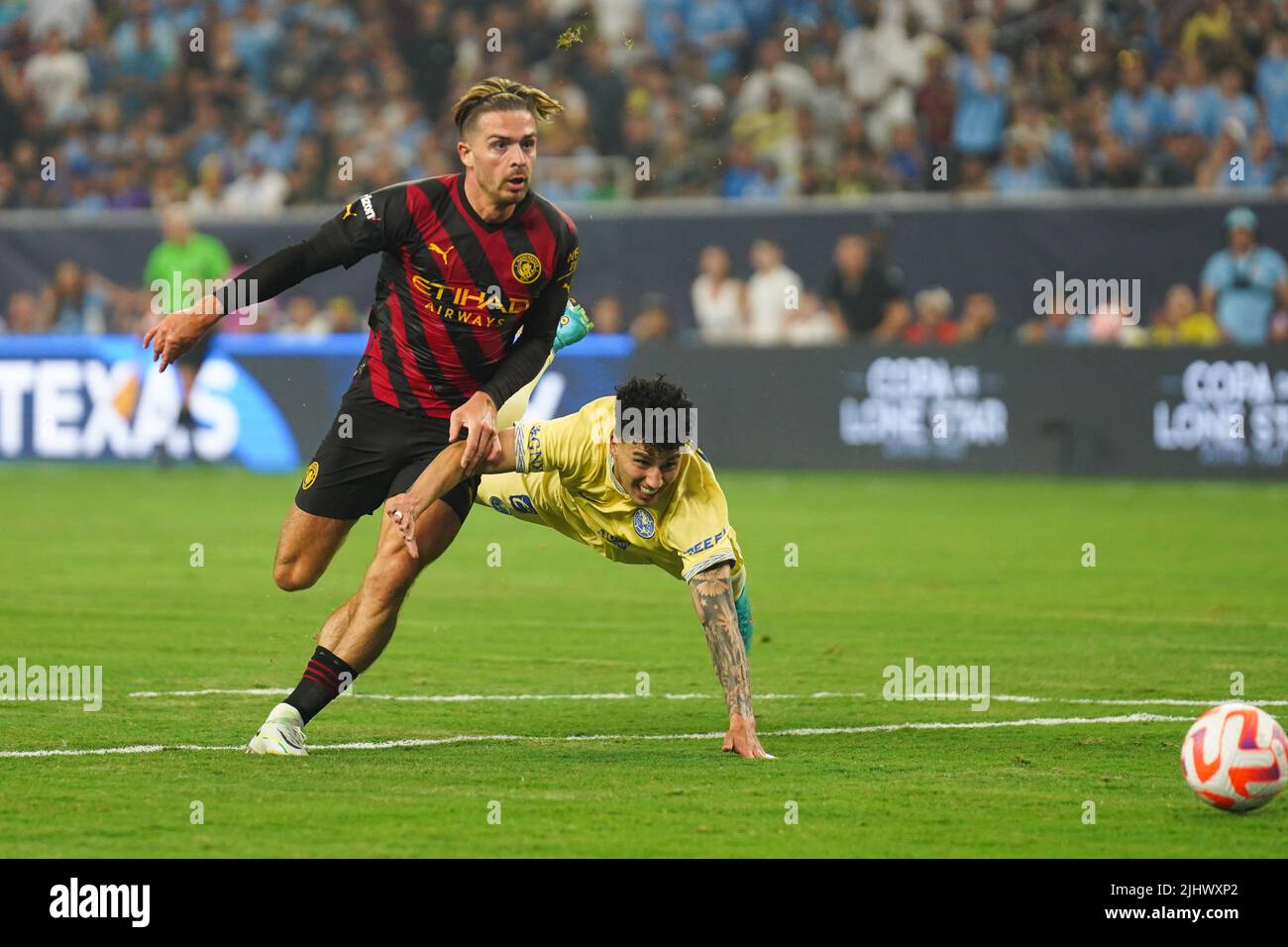 Houston, USA. 20.. Juli 2022. Jack Grealish von Manchester City bei einem Freundschaftsspiel vor der Saison im NRG Stadium, Houston, TX, am Mittwoch, 20. Juli 2022. (Foto von Justin Hartojo/Sipa USA) Quelle: SIPA USA/Alamy Live News Stockfoto